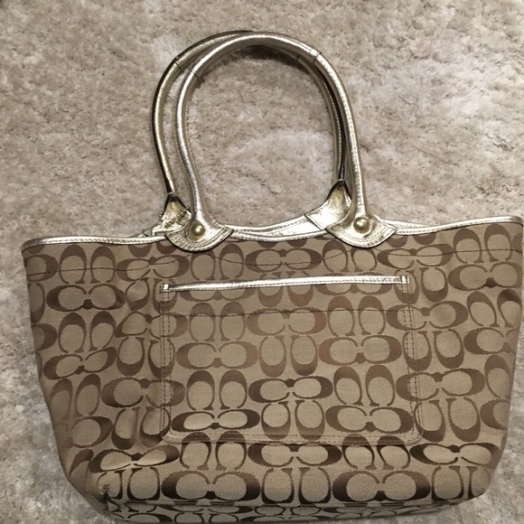 Coach Bleeker Floral Signature Tote - Picture 6 of 8